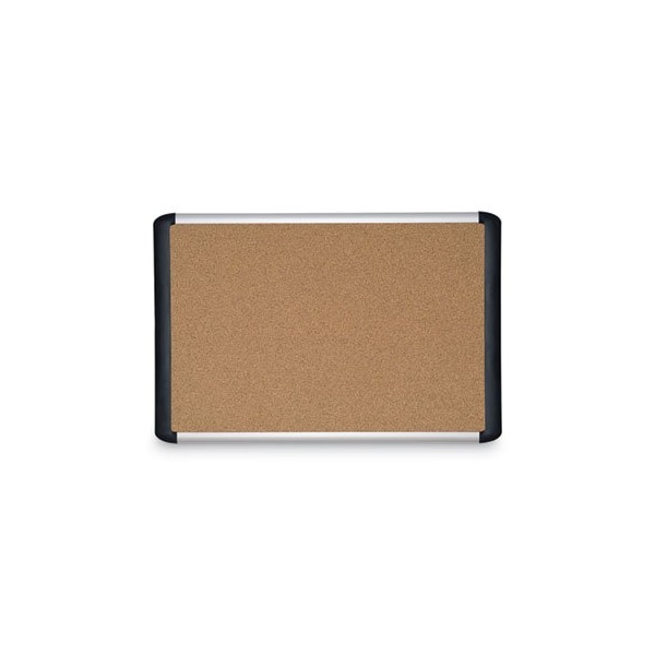 Mastervisi Tech Cork Board, 36x48, Silver/black Frame MVI050501 - main